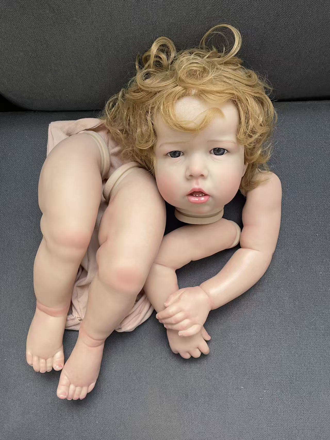 28 inch ongemonteerde DIY popp - Baby Products Hair recensie en prijs